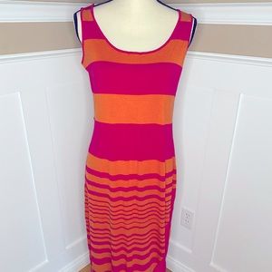 Calvin Klein tank dress. Pink & orange